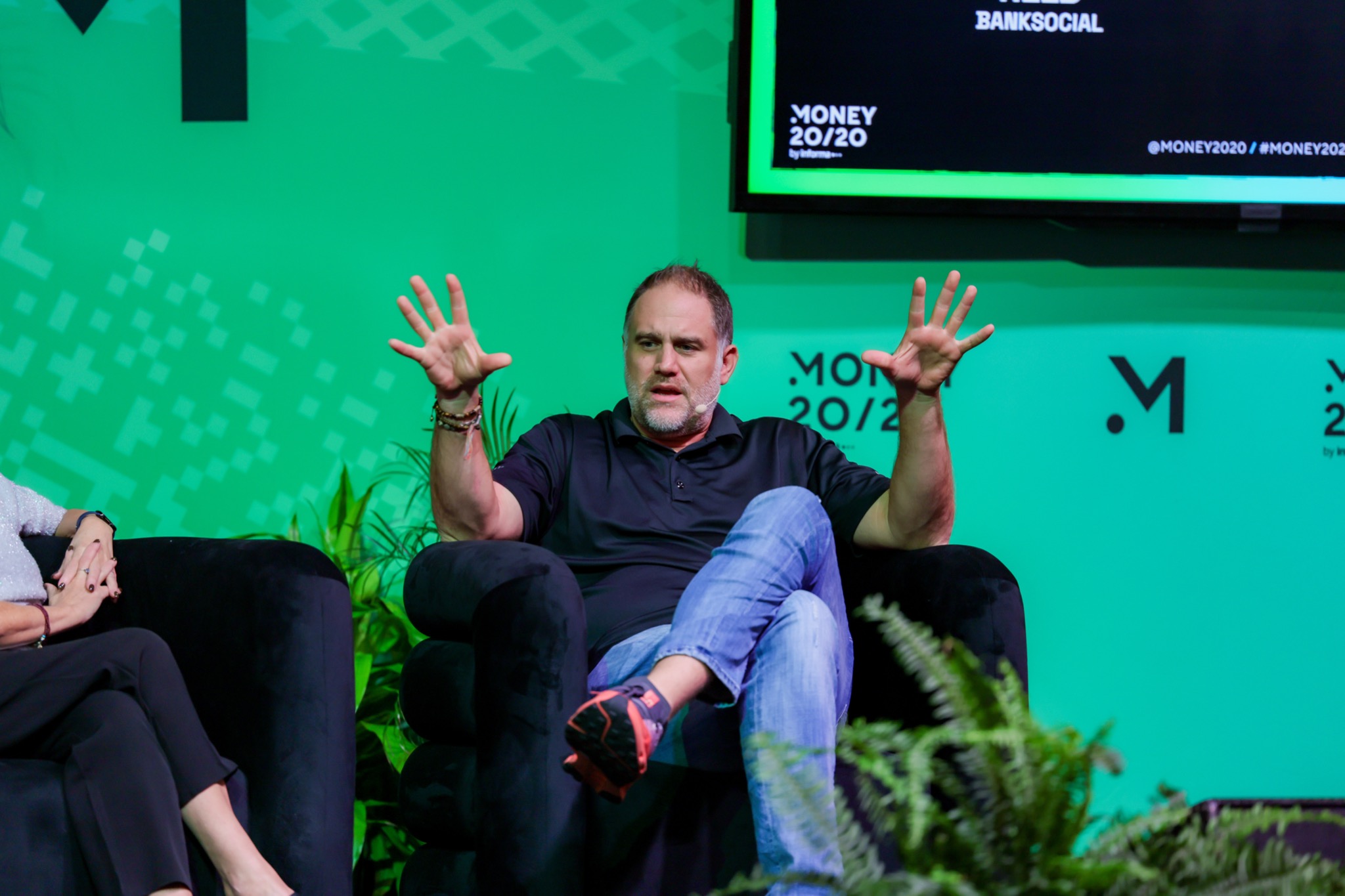 John Wingate on stage at Money20/20